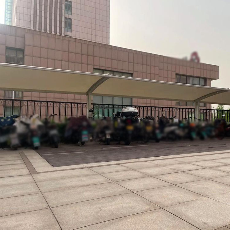 巴州膜结构电动车棚